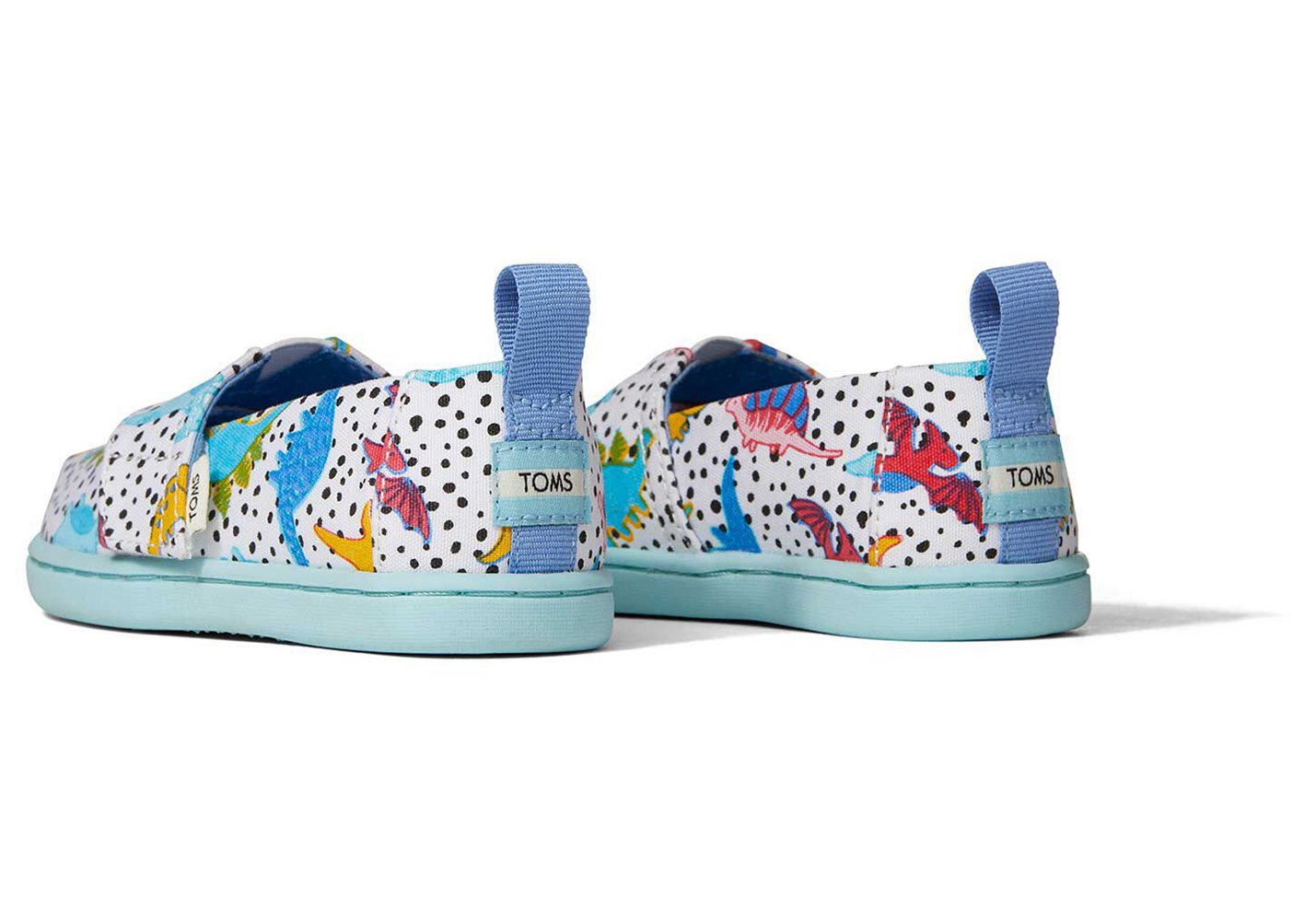 Toms Espadryle Dziecięce Kolorowe - Alpargata Tiny Dinosaur Doodles - 82IDLNYMU